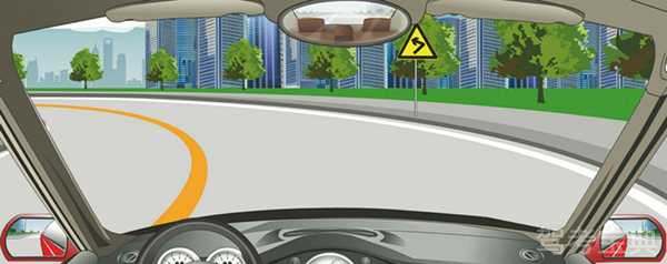 在这段道路上不能掉头。