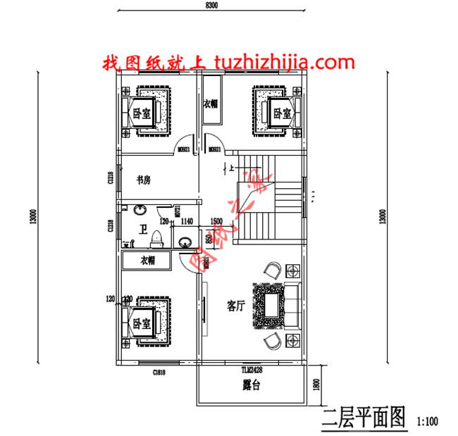 8米宽12米长房屋设计图及效果图，10套全新设计图纸