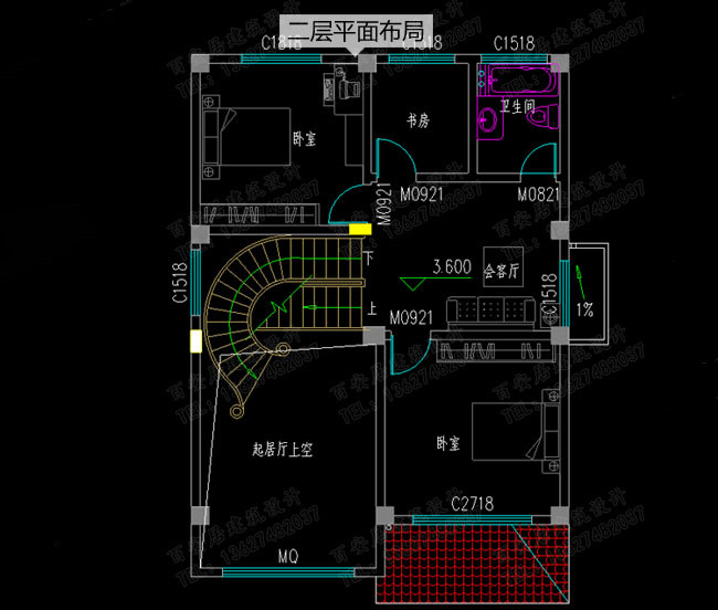 8米宽12米长房屋设计图及效果图，10套全新设计图纸