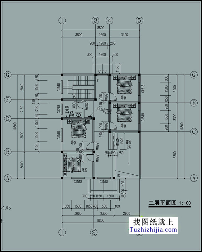 8米宽12米长房屋设计图及效果图，10套全新设计图纸