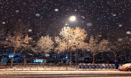 下雪幽默句子