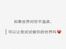 一段感动到哭的表白 你就是我的世界