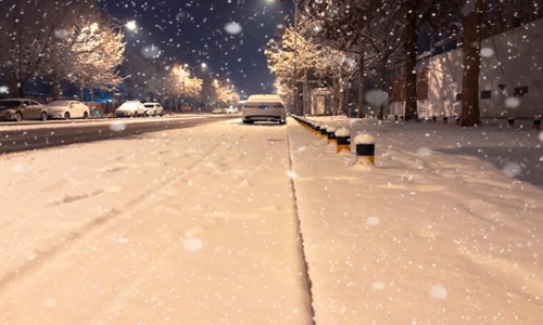 下雪意境句子